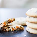 These vegan Halloween cookies are easy, to make, don't need to chill, and are a cute dairy-free Halloween treat. 