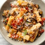 a bowl of pasta alla norma