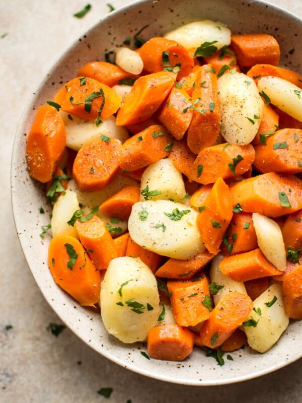 Instant Pot carrots and parsnips - a quick and simple side dish that's easily made in the electric pressure cooker. Don't own an Instant Pot? Stovetop method is also available!